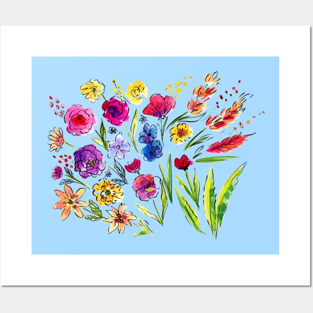 Wildflowers Wall Art by SWON Design